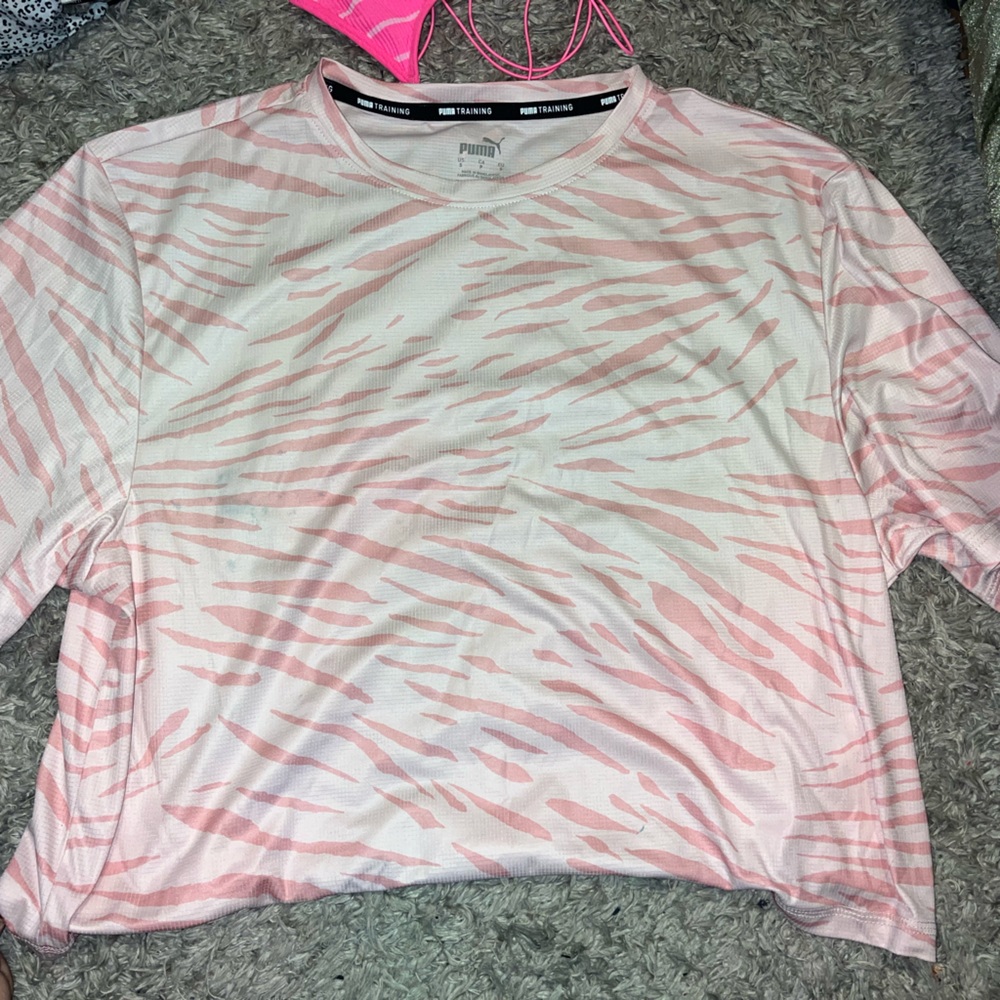 Pink Puma athletic tee